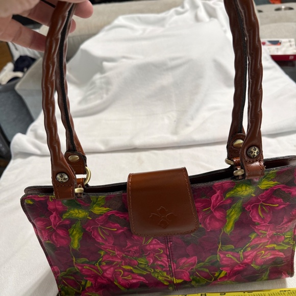 Patricia Nash Handbag / purse Floral Like new Fuchsia - Picture 4 of 5